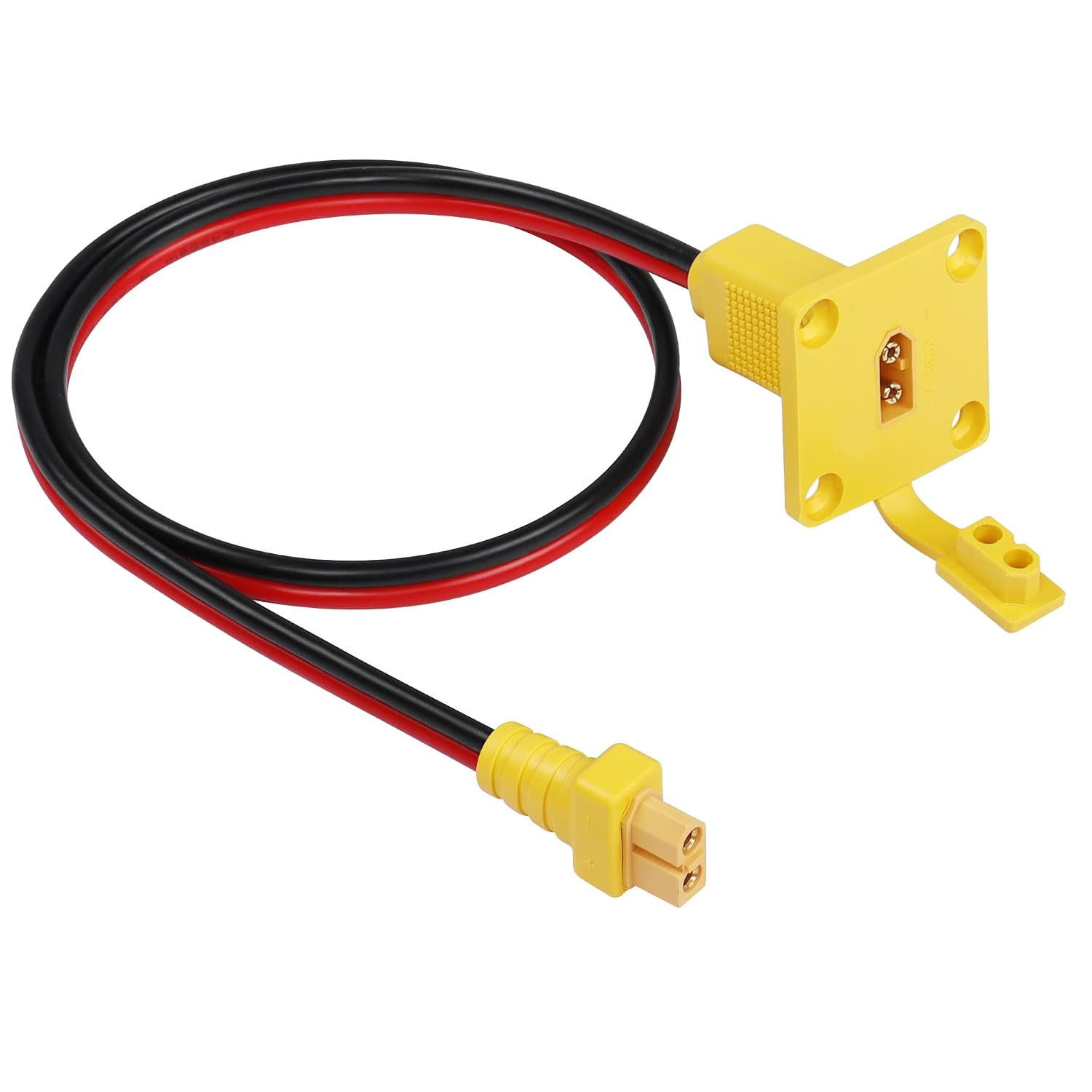 2Ft 12AWG XT60 Male to Female Mount Panel Cable XT60 Male Plug