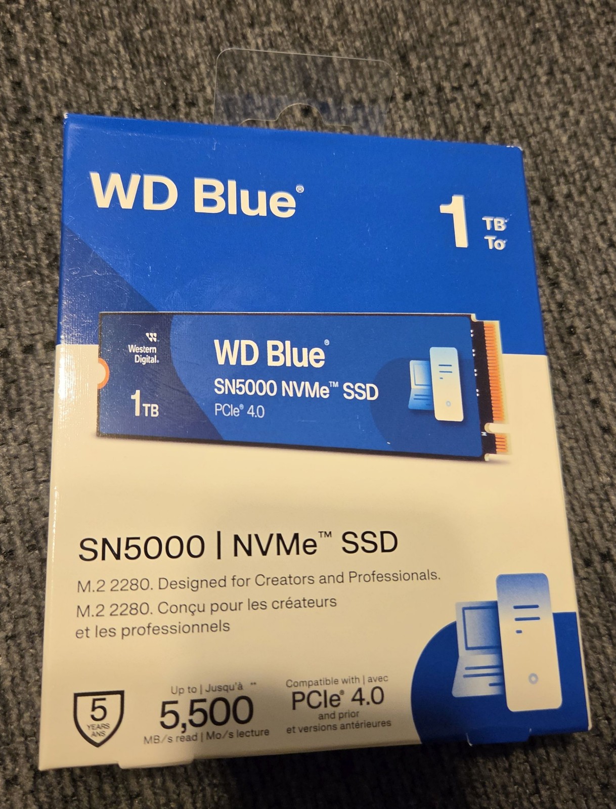 Wester Digital WD Blue SN5000 1Tb NVME SSD *NEW*