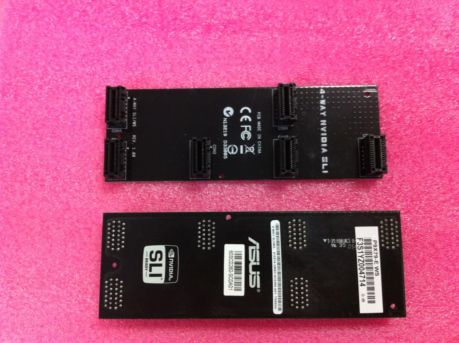 ORIGINAL ASUS NVIDIA 4 Way SLI Bridge Connector Adapter-BLACK 