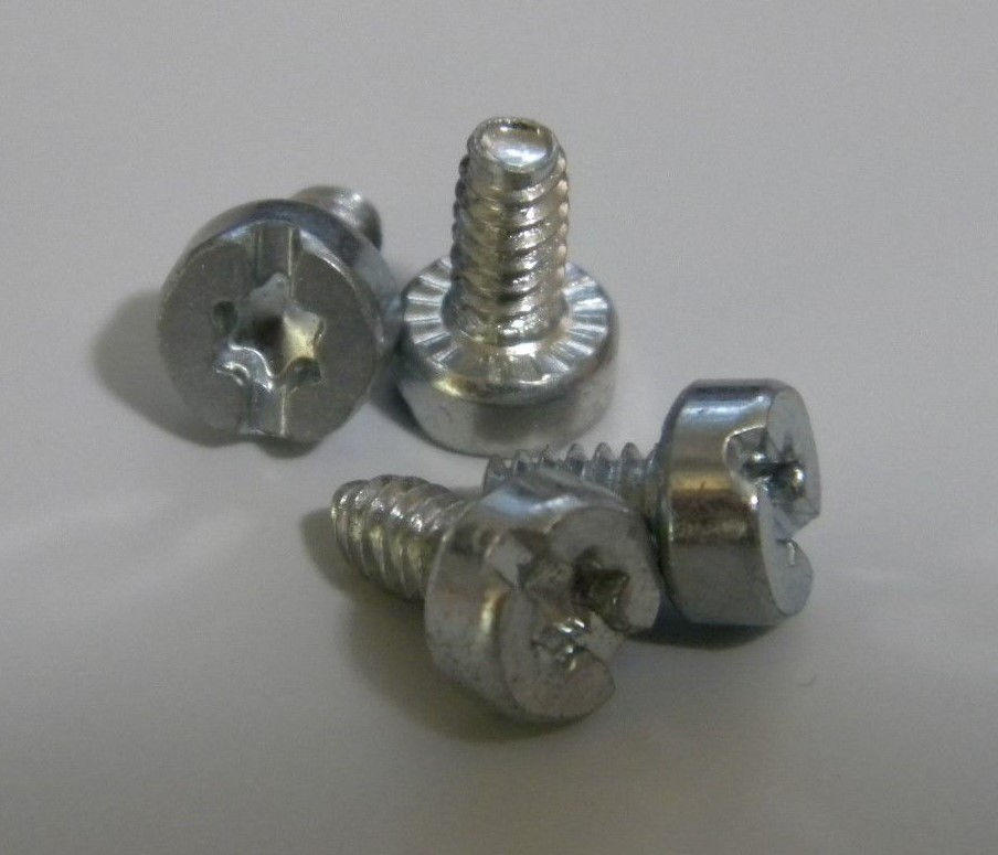 4 X Desktop Hard Drive Mounting Screws / sliding rail Guides Dell HP 6-32 