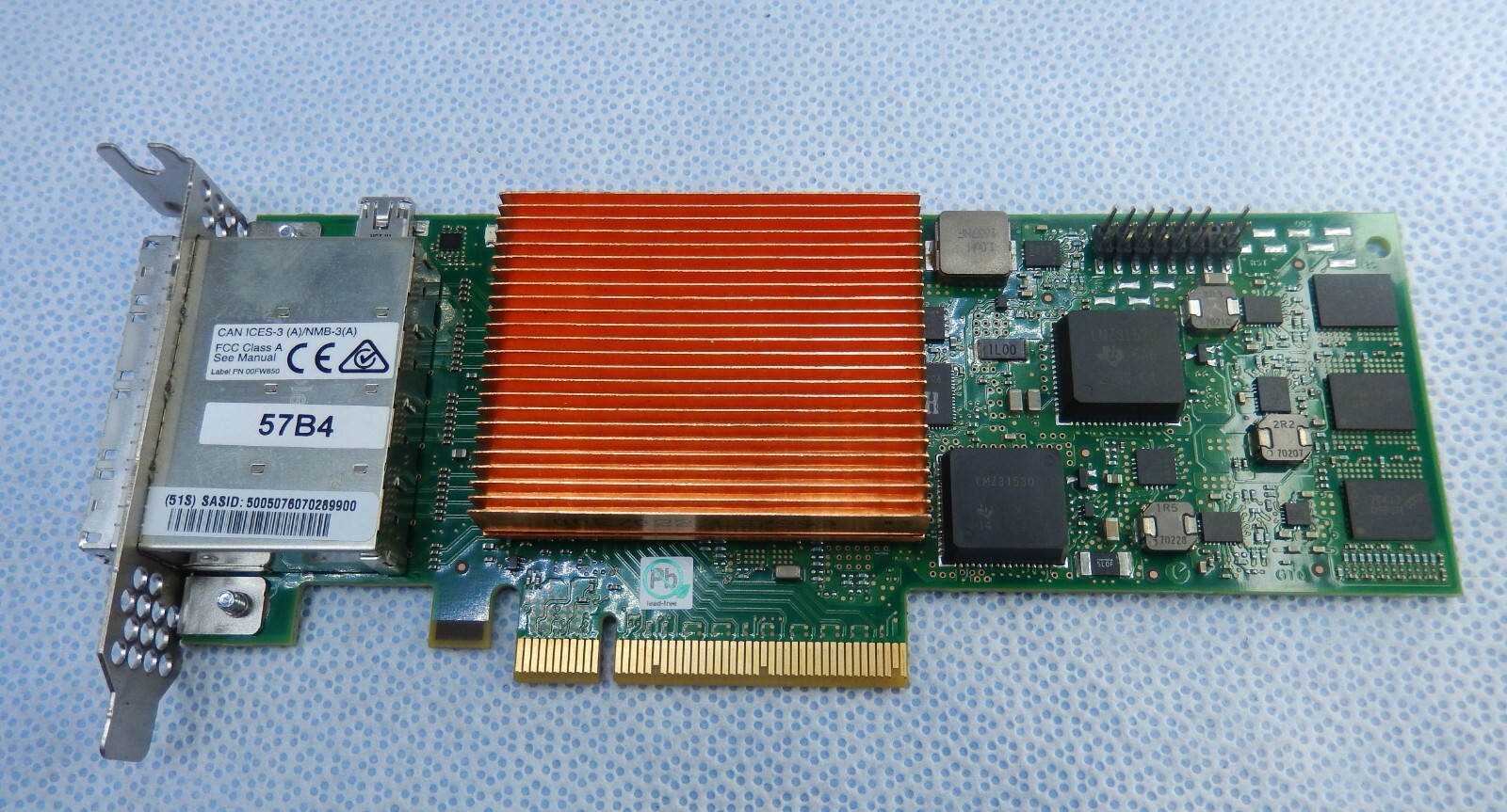 IBM 01DH594 01DH596 PCIE-3 4-PORT 6G SAS ADAPTER 57B4 LP T7-B2
