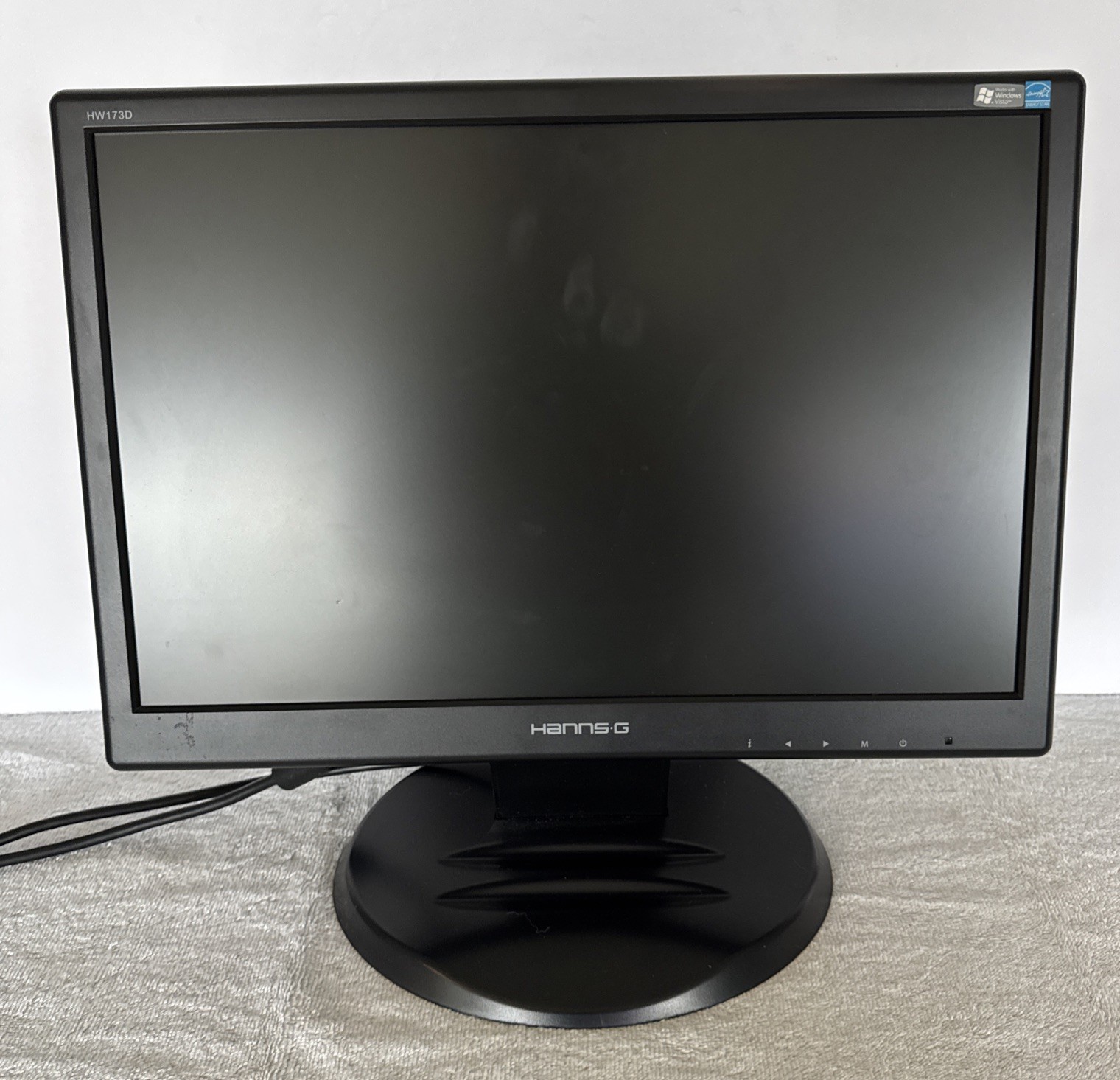 Hannspree Hanns-G HC173D 17" LCD Computer Video Monitor with Cords Works Photos