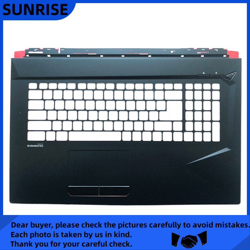 New For MSI GL73 GP73 MS-17P1 Upper Case Palmrest Cover / Bottom Case Black