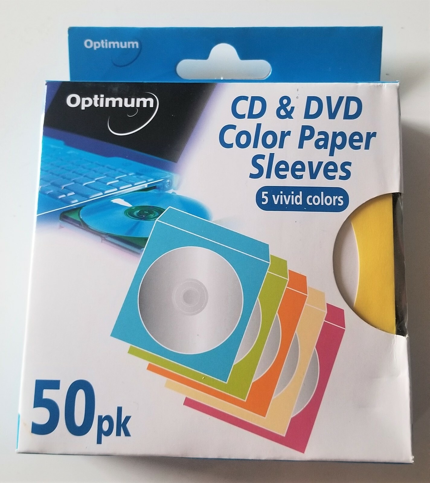 Brand NEW Optimum 50-Pack Color CD/DVD Sleeves
