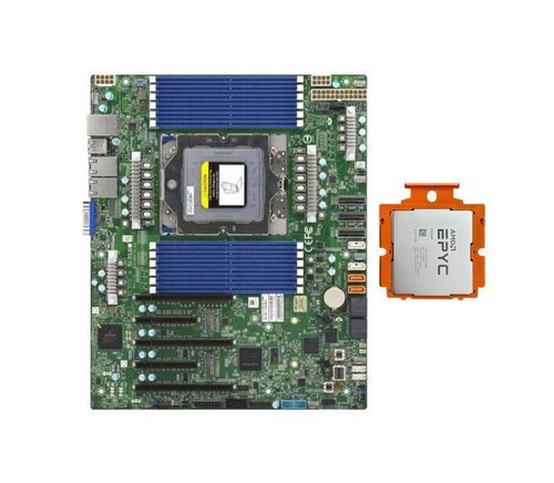 Supermicro H13SSL-N DDR5 Motherboard With AMD EPYC GENOA SP5 9334 QS CPU