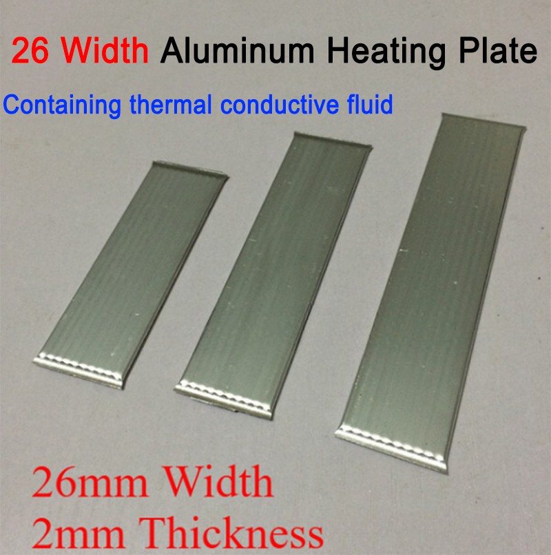 26mm Width 2mm Thickness Flat Heat Pipe Bendy Aluminum Thermal Cool For LED CPU