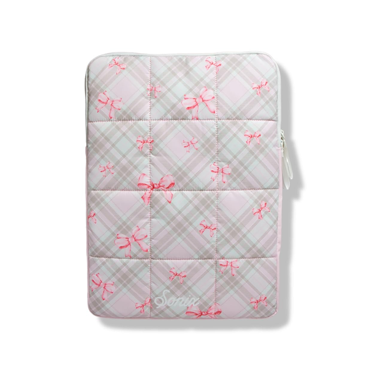 Sonix | Puffy Laptop Sleeve | 15-16 Inch, Quilted Pillow Puffer Clueless Pink