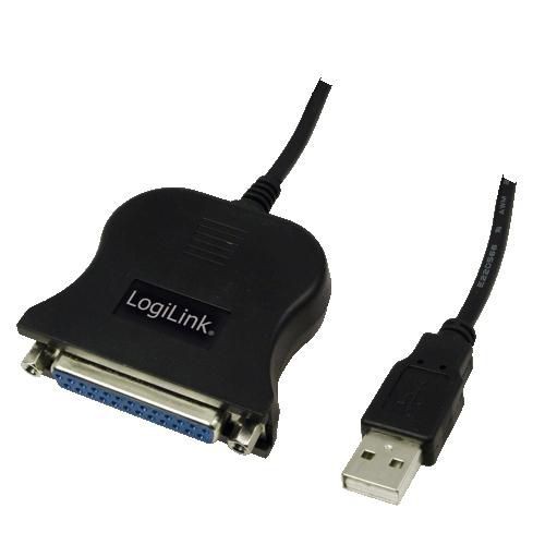 LogiLink UA0054A USB 1.1 cable USB-A/M to DB25/M, bidirect, black, 1.8 m UA ~E~