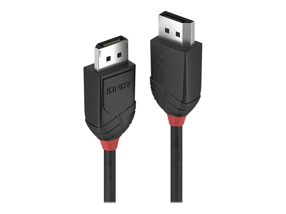 Lindy DisplayPort 1.2 Cable Black Line Digital/Display/Video Cable 3m 36493