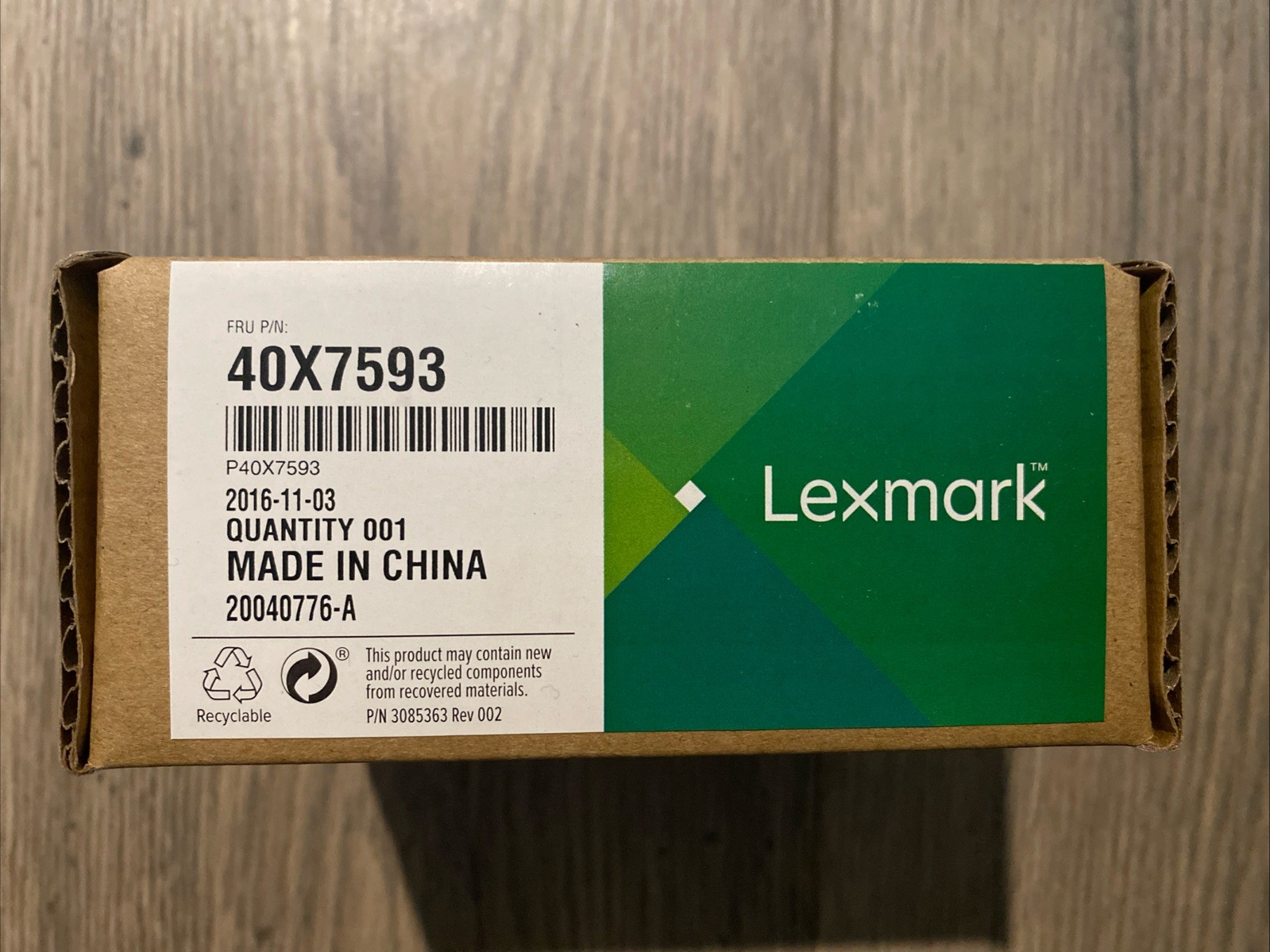Genuine  Lexmark Pickup Roller 40X7593 For MS810N MX810 MX811 MX812  New Sealed