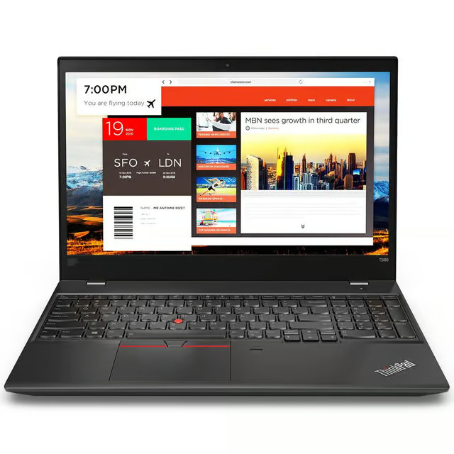 LENOVO ThinkPad T580 Notebook PC Core i5-8250U 8 GB RAM 256GB SSD Microsoft