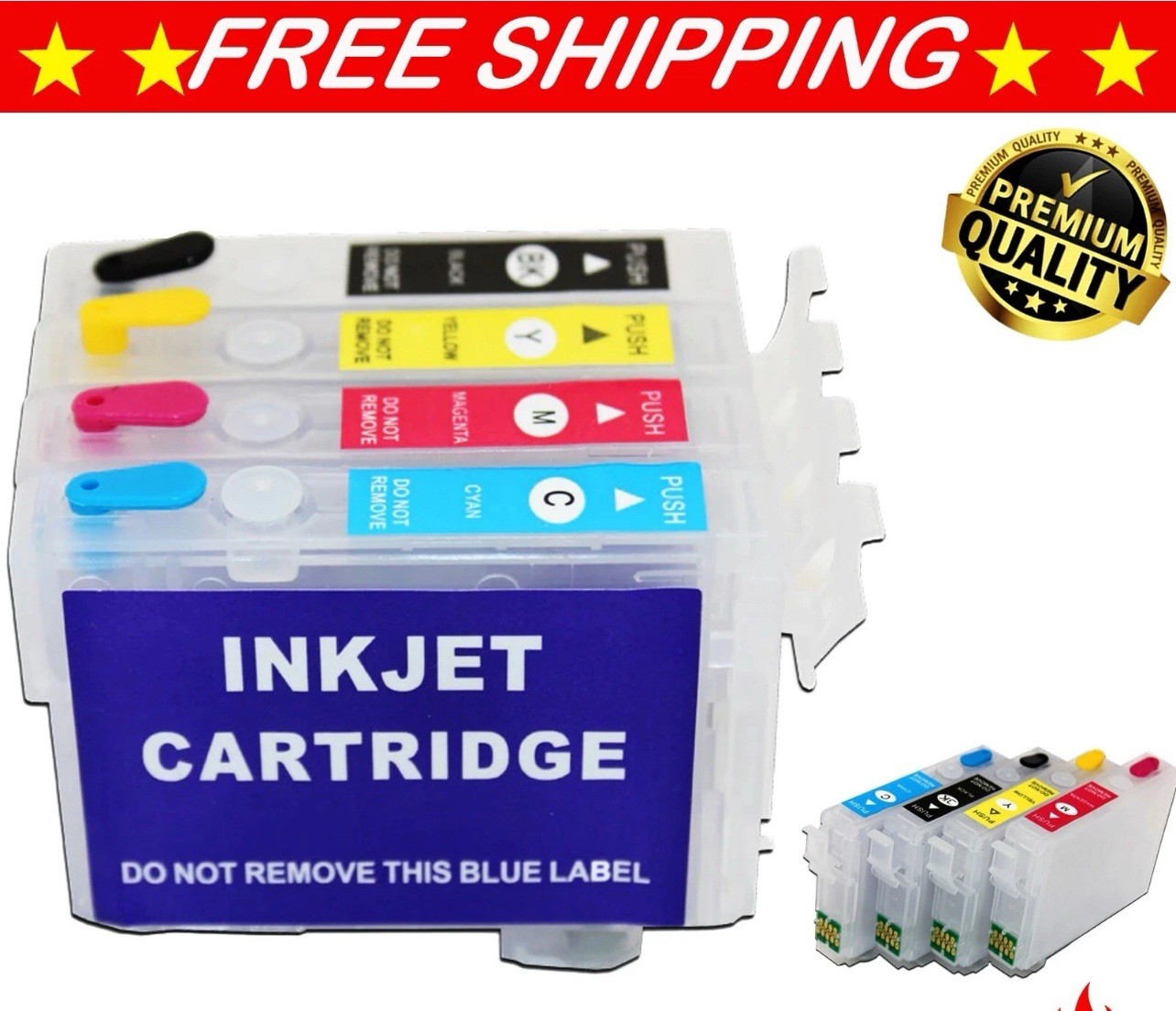 Empty Ink Cartridge Refillable T2001-T2004 For EPSON WF-2520/2530 XP-200/300