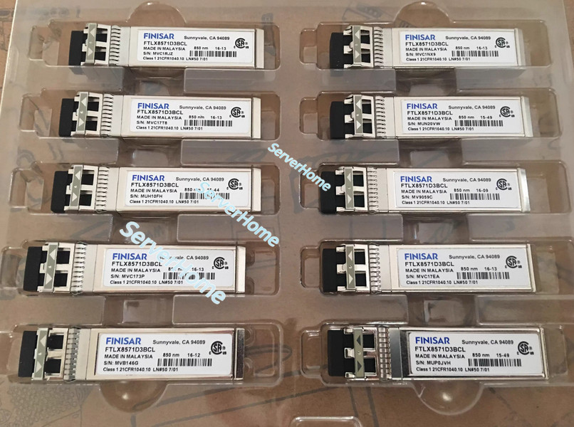1Pcs Finisar FTLX8571D3BCL 10G 300m Multimode SFP+ Transceiver-