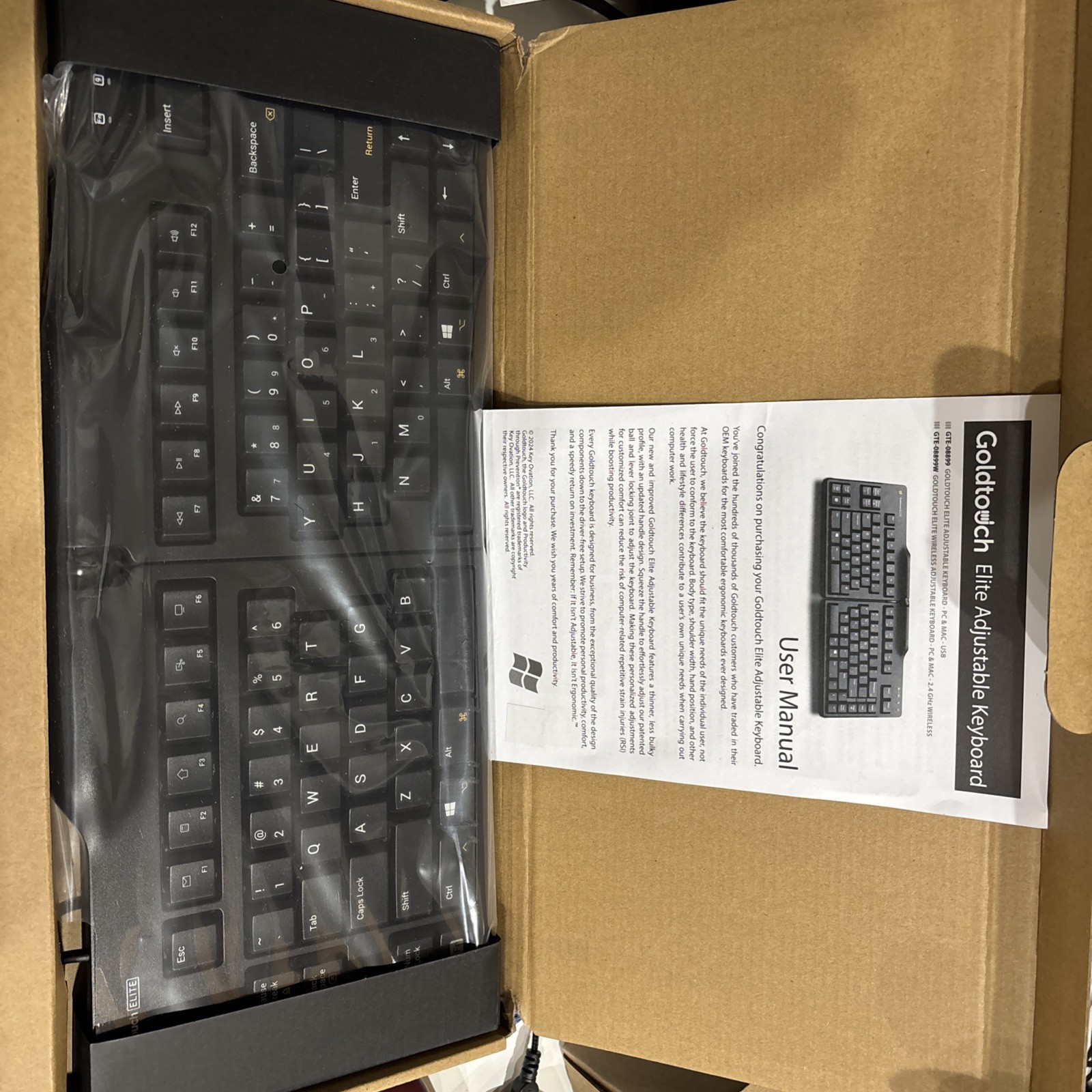 Goldtouch Elite Adjustable Ergonomic Keyboard