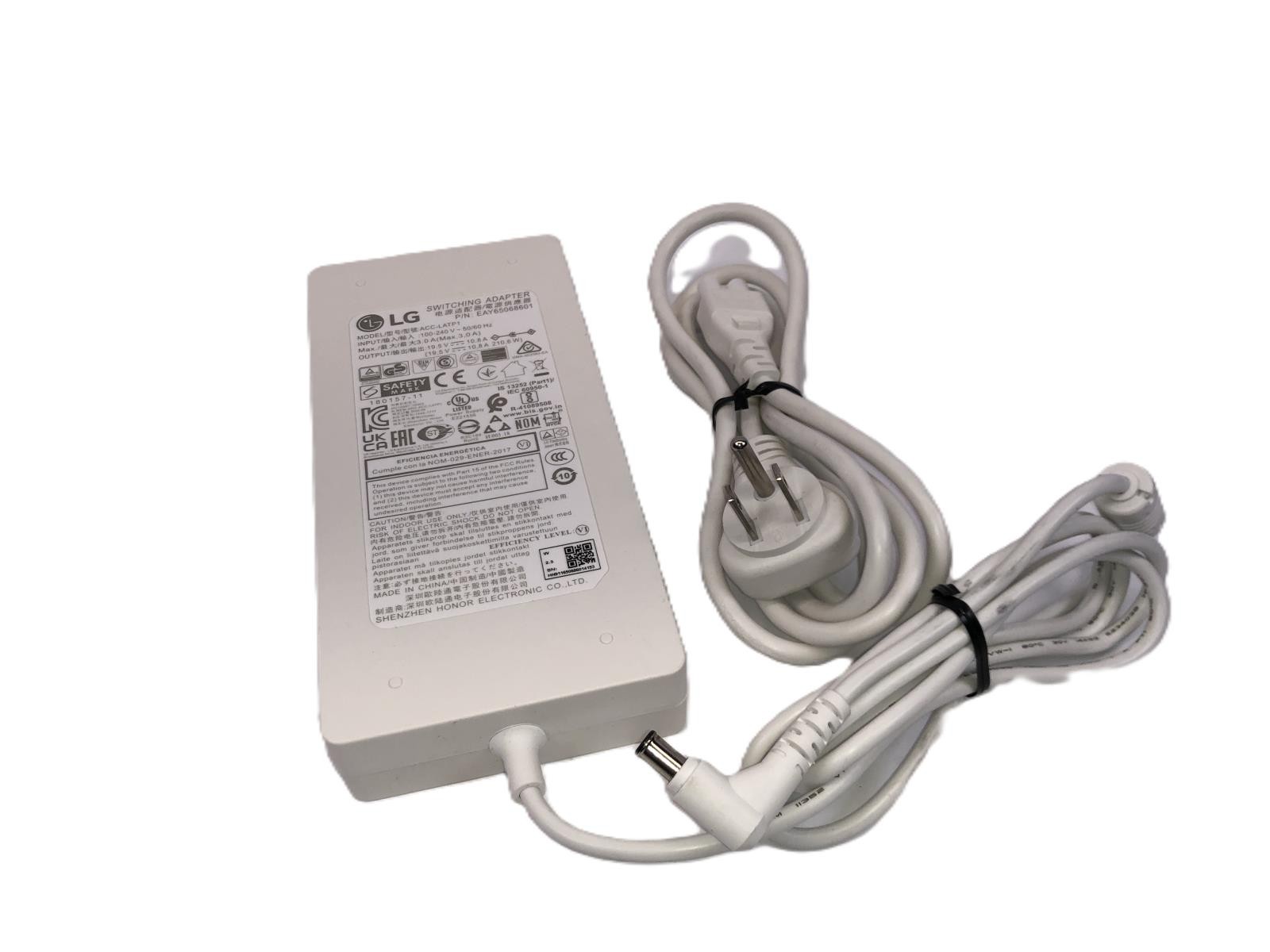 Genuine LG 19.5V 10.8A Monitor AC Power Adapter and Cord / ACC-LATP1 - VGC