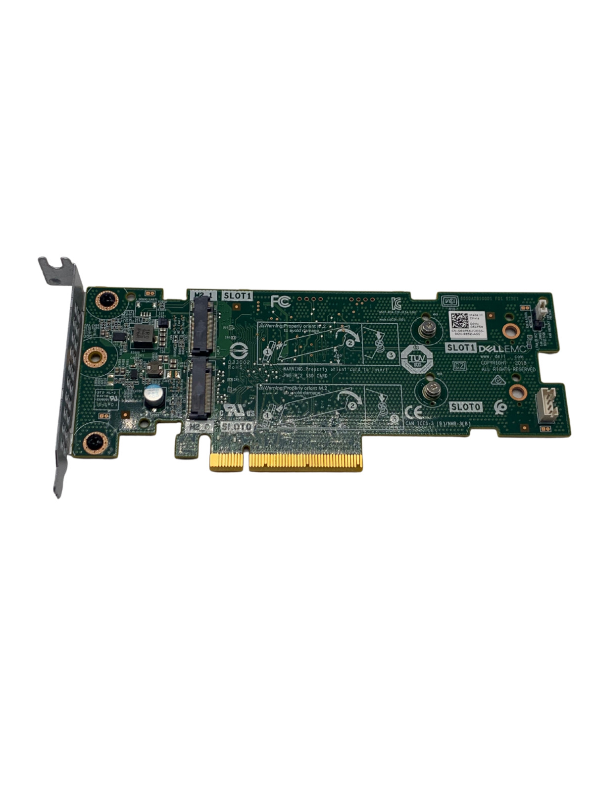 Dell 61F54 Dual M.2 6G PCI-E BOSS-S1 Controller Low Profile Bracket w60