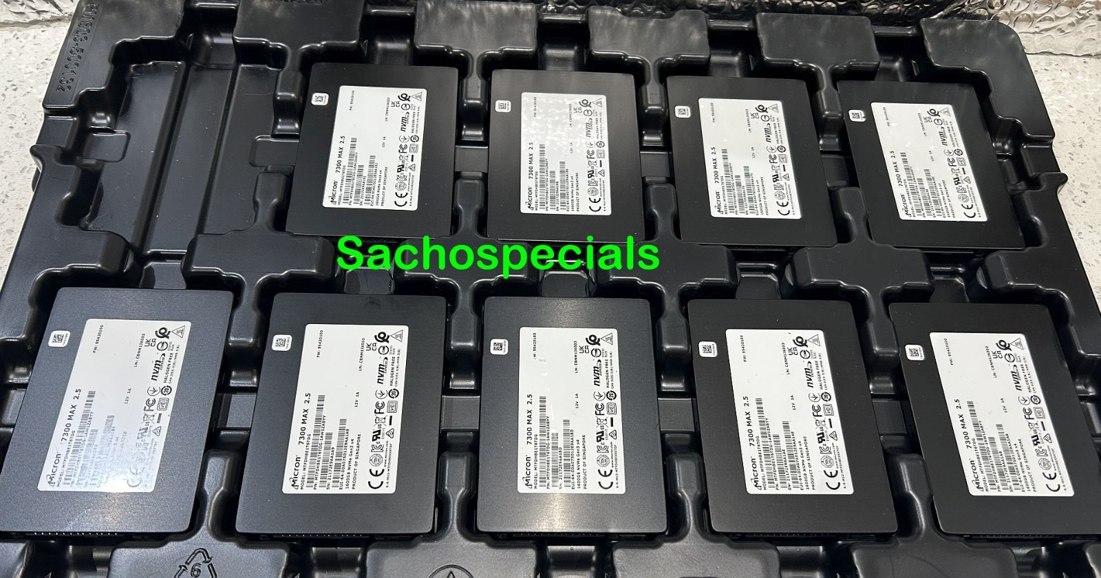 NEW Micron 7300 MAX 1.6TB PCIe NVMe U.2 Enterprise SSD, MTFDHBE1T6TDG-1AW1ZABYY