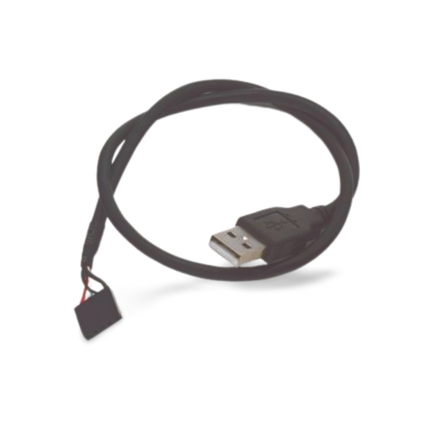 8in USB 2.0 Header Cable Dupont 5 Pin to USB A Male - Black