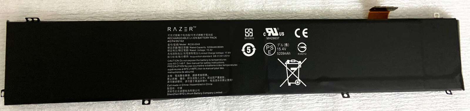 Genuine RC30-0248 Battery Razer Blade Advanced RZ09-02385 RZ09-02386 RZ09-02486
