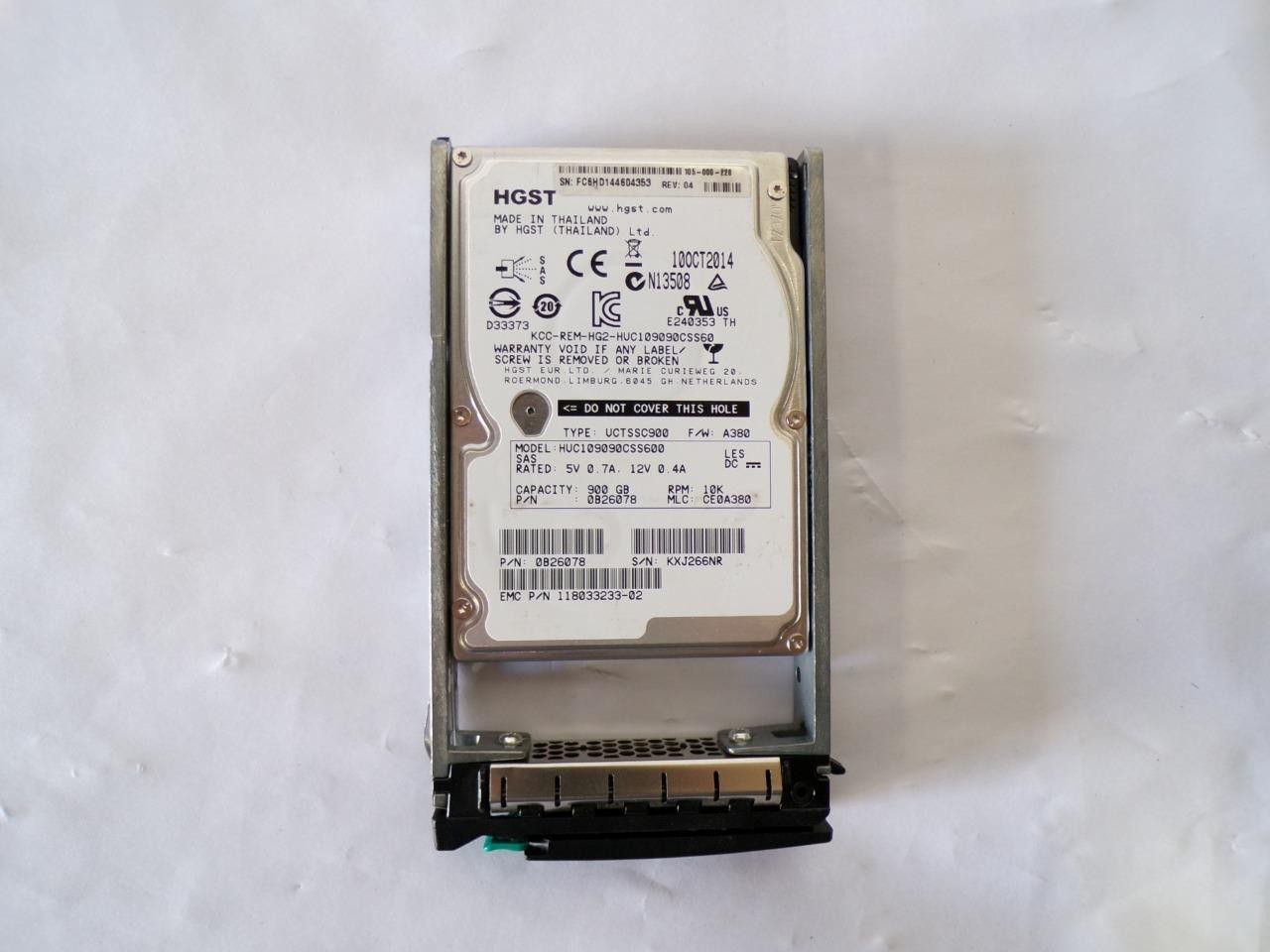HGST HUC109090CSS600 900GB HDD 2.5" SAS 10K Hard Drives (J172)