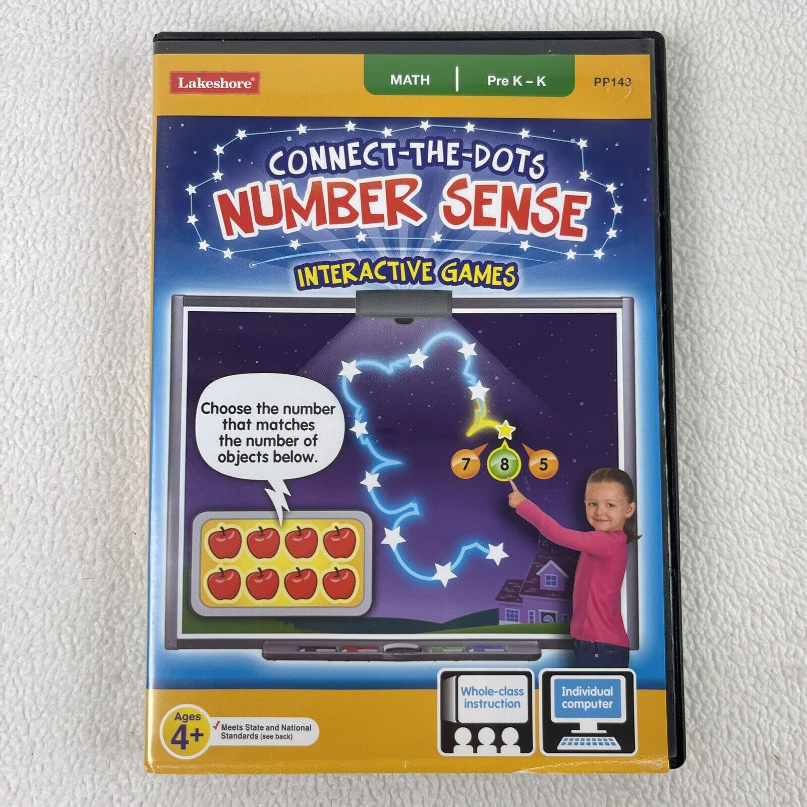 Lakeshore Learning Math Pre K-K Connect The Dots Number Sense Interactive CD PC
