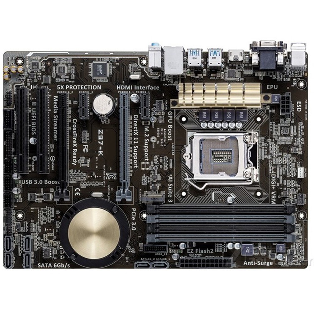 For ASUS Z97-C Z97-K Motherboard Chipset Intel Z97 LGA1150 DVI And VGA HDMI
