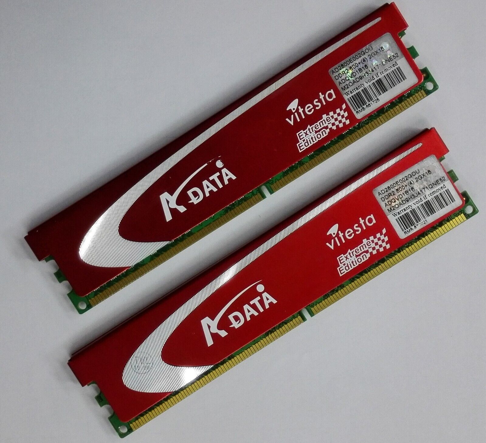 ADATA 4GB Kit /2 x 2GB DDR2 800+ Desktop Memory EXREME EDITION Dual-Channel CL-4