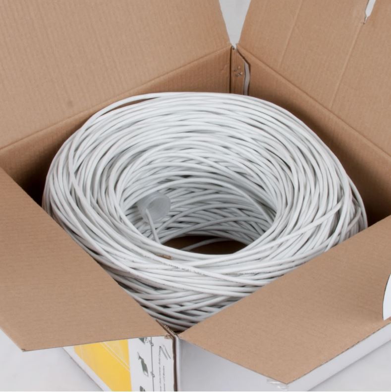 1000FT CAT5E CAT6 CCA Cable UTP Solid Network Ethernet CAT5 Bulk Wire RJ45 Lan