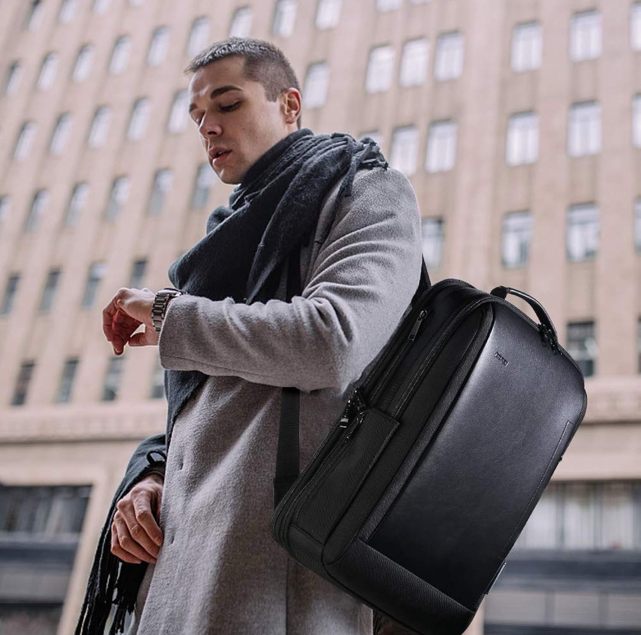 15.6 Inch Laptop Backpack, Business Smart, Convertible, Expandable, Anti-Theft,