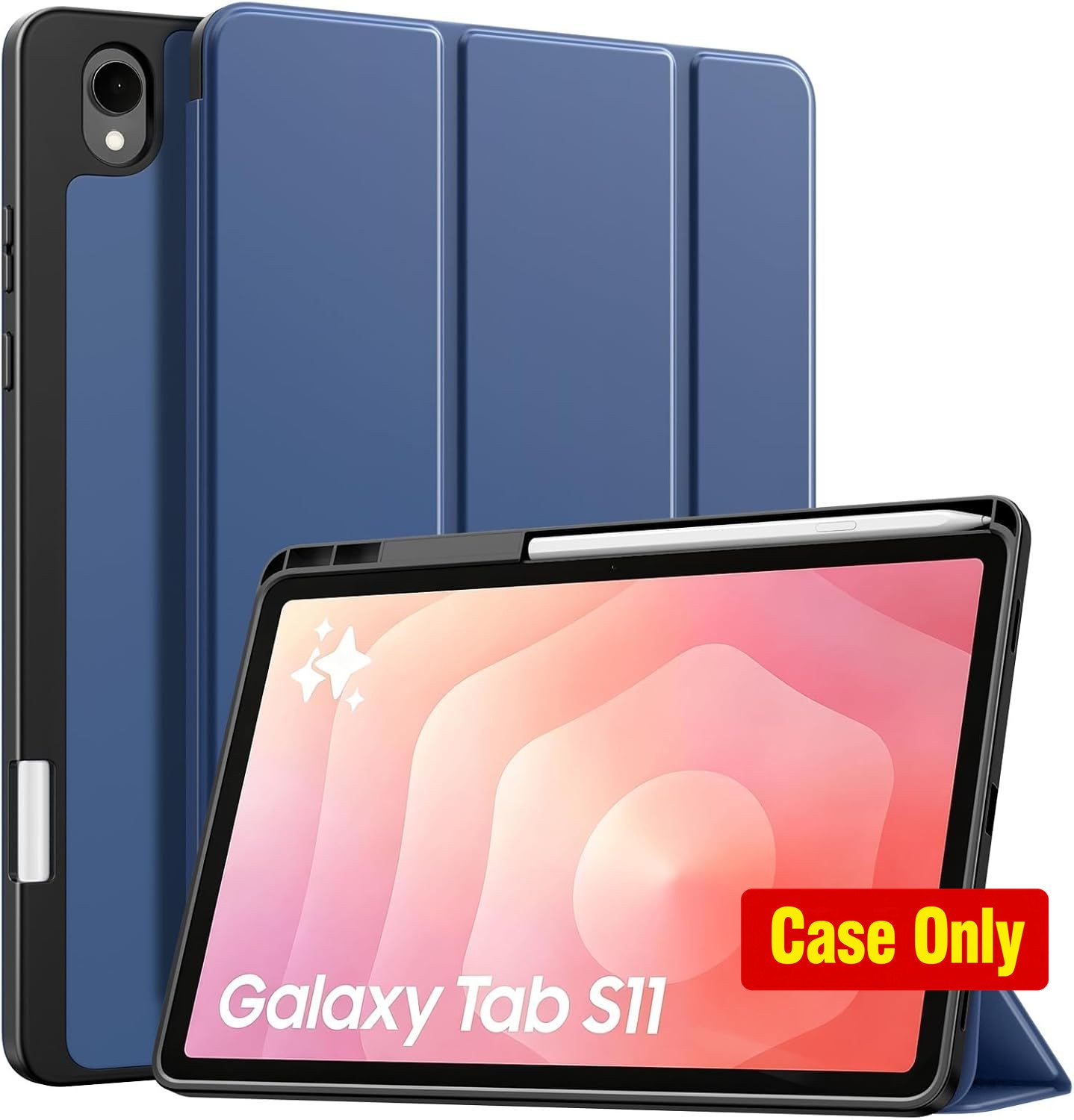 Navy Blue Soft Case for Galaxy Tab S11 11 Inch 2025, shockproof, lightweight