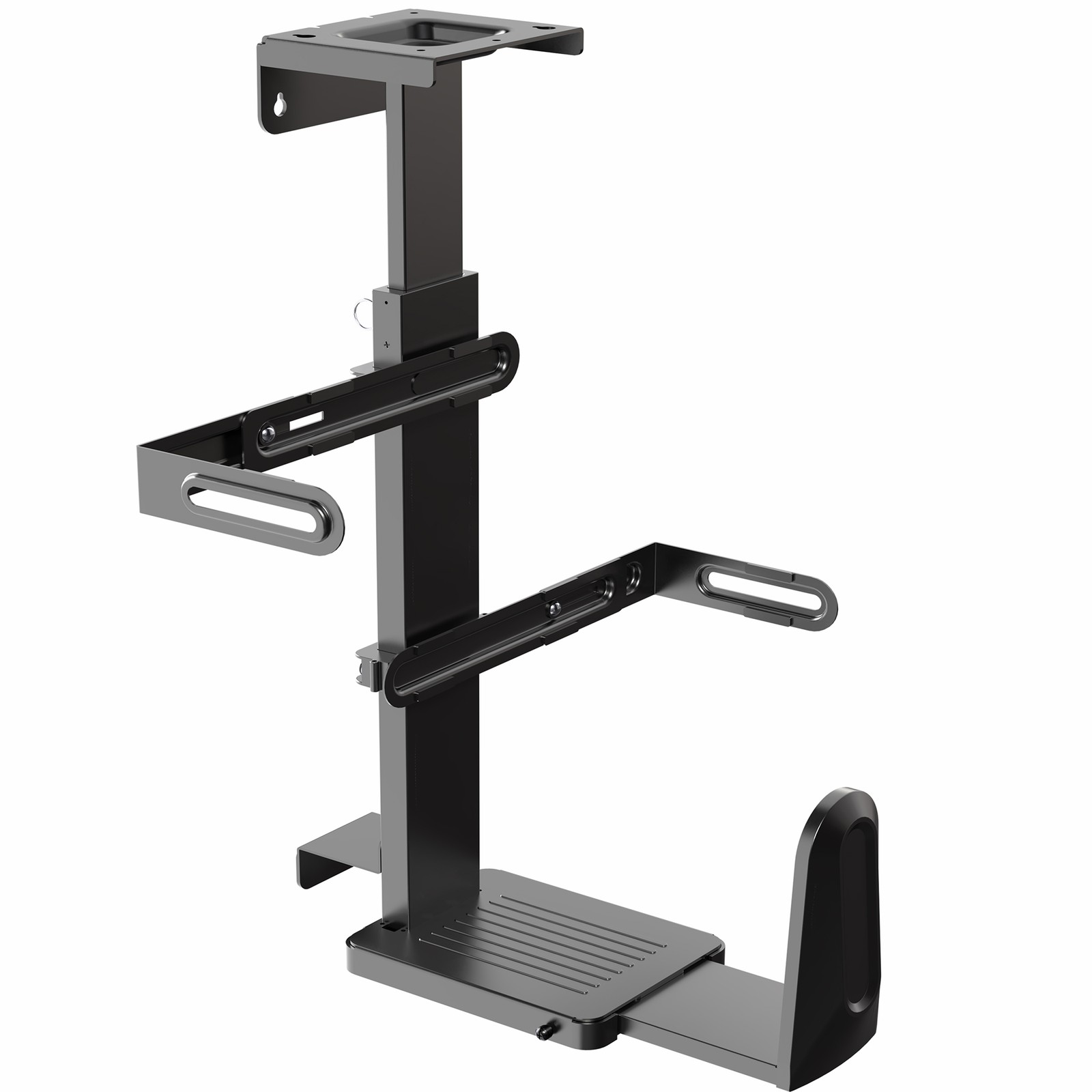 VIVO Adjustable Under Desk Large PC and Wall Mount, Computer Case CPU Holder