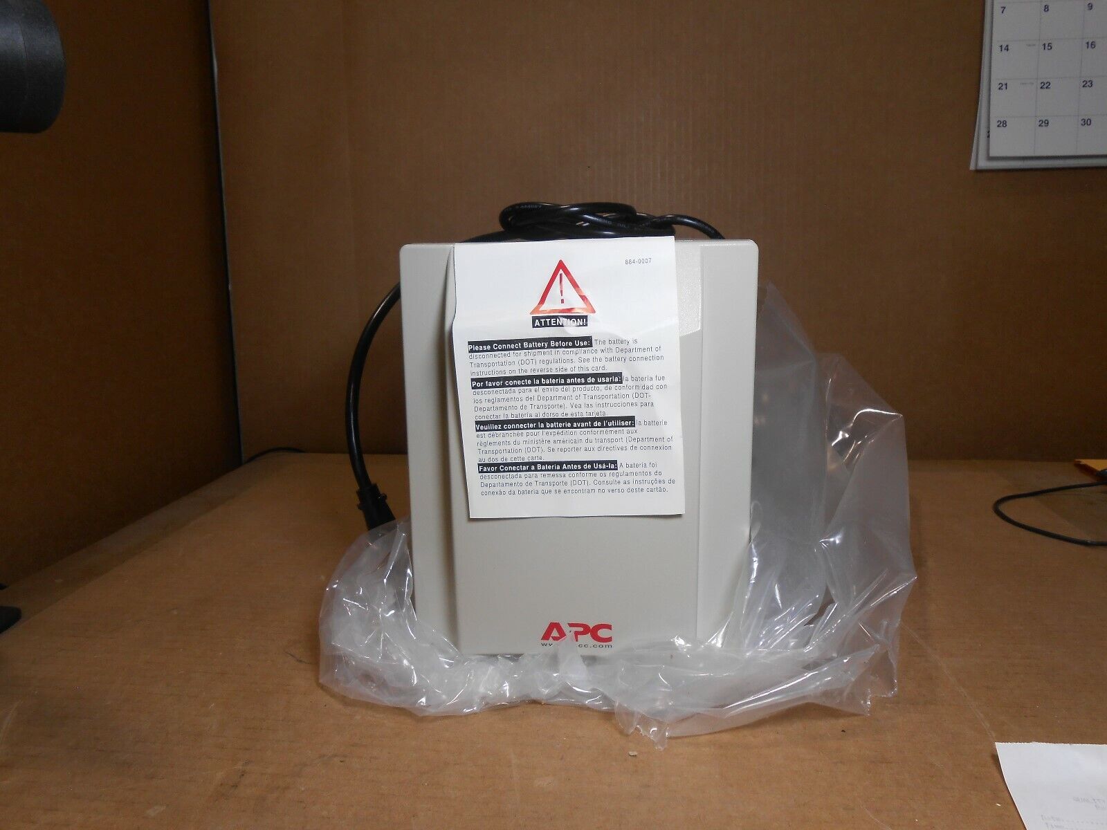 APC SMART-UPS SU1000XLNET 120V 50/60 Hz POWER SOURCE