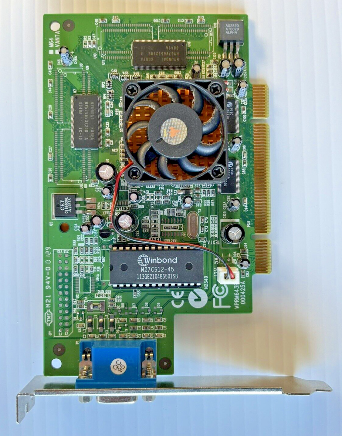 Pine Riva TNT2 Vanta 16mb M64 PCI VGA Video Graphics Card Nvidia
