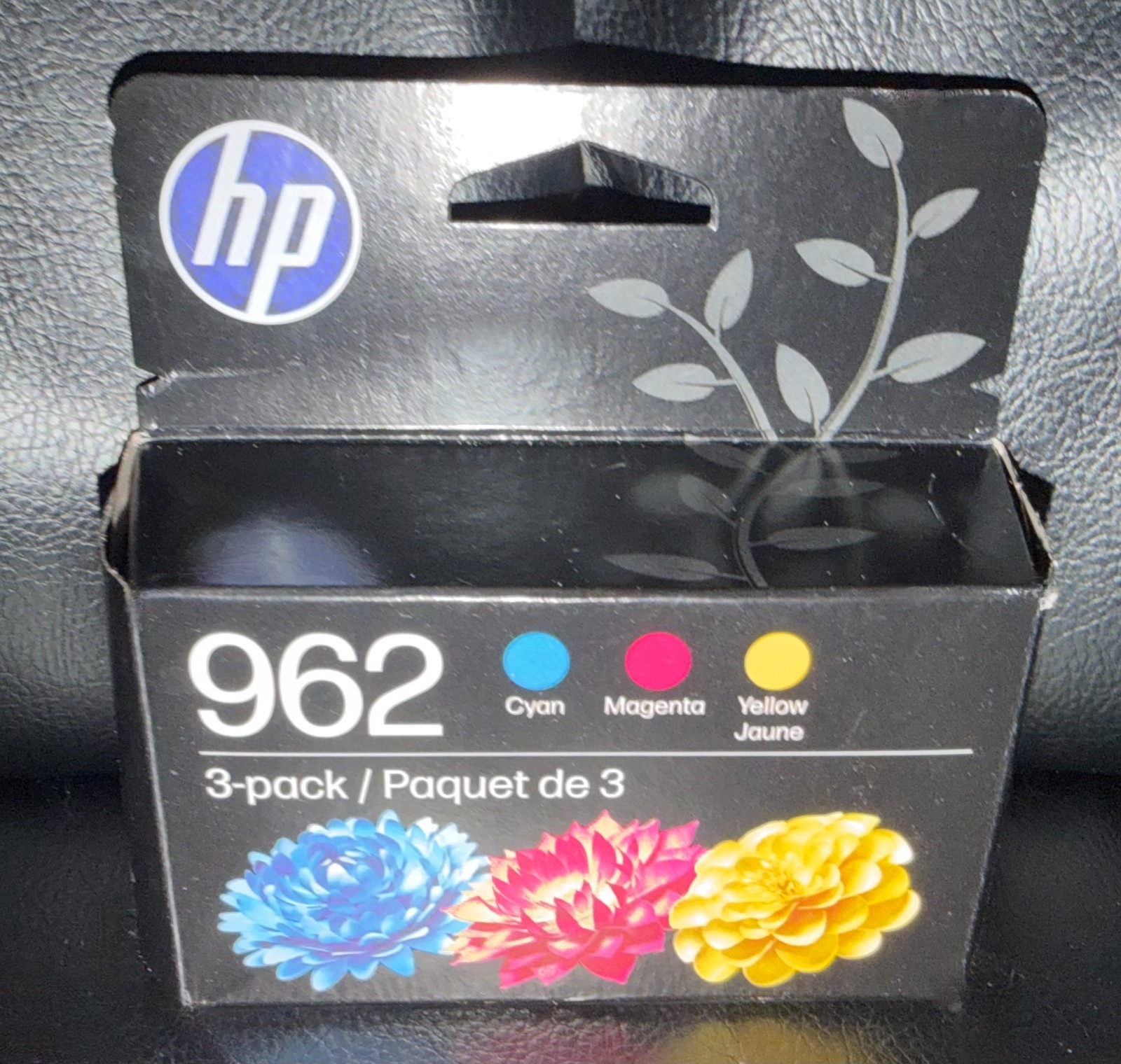 HP 962 3 Pack Ink Cartridges, Cyan Magenta Yellow Color, EXP. 01/2028