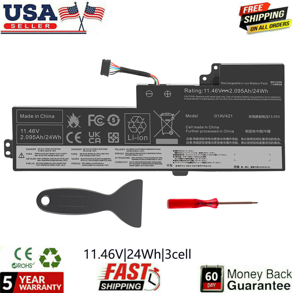 LOT internal battery For Lenovo T470 T480 01AV419, 01AV420, 01AV421, 01AV489