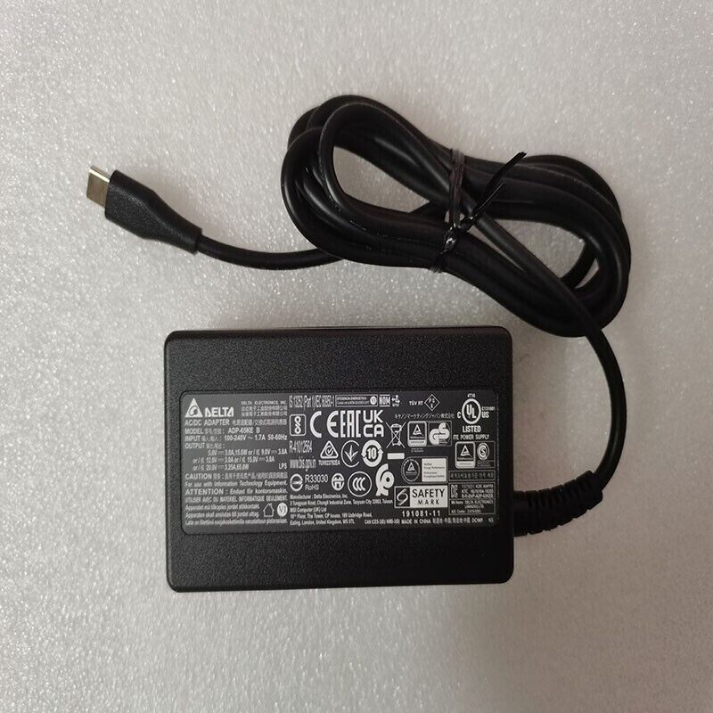 For MSI Summit E16FlipEvo A12MT Delta/Msi 20V 3.25A 65W ADP-65KE B charger OEM