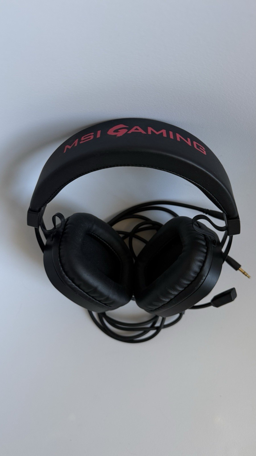 MSI Dragon Fever Over Ear Adjustable Gaming Headset Black NEW