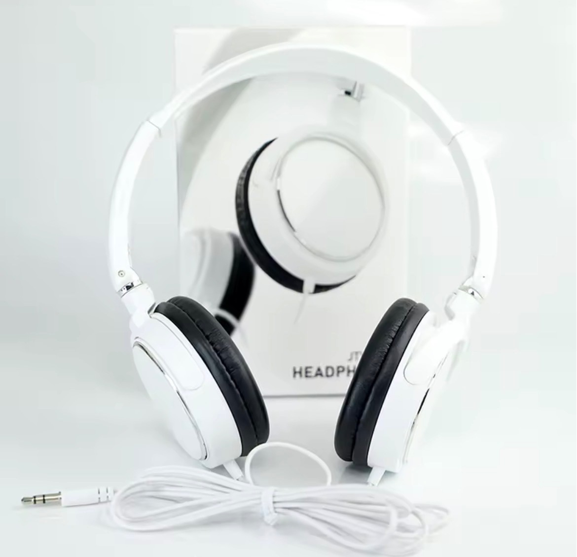 Universal 3.5mm Wired Computer Headphone Foldable Portable Headset Earphone