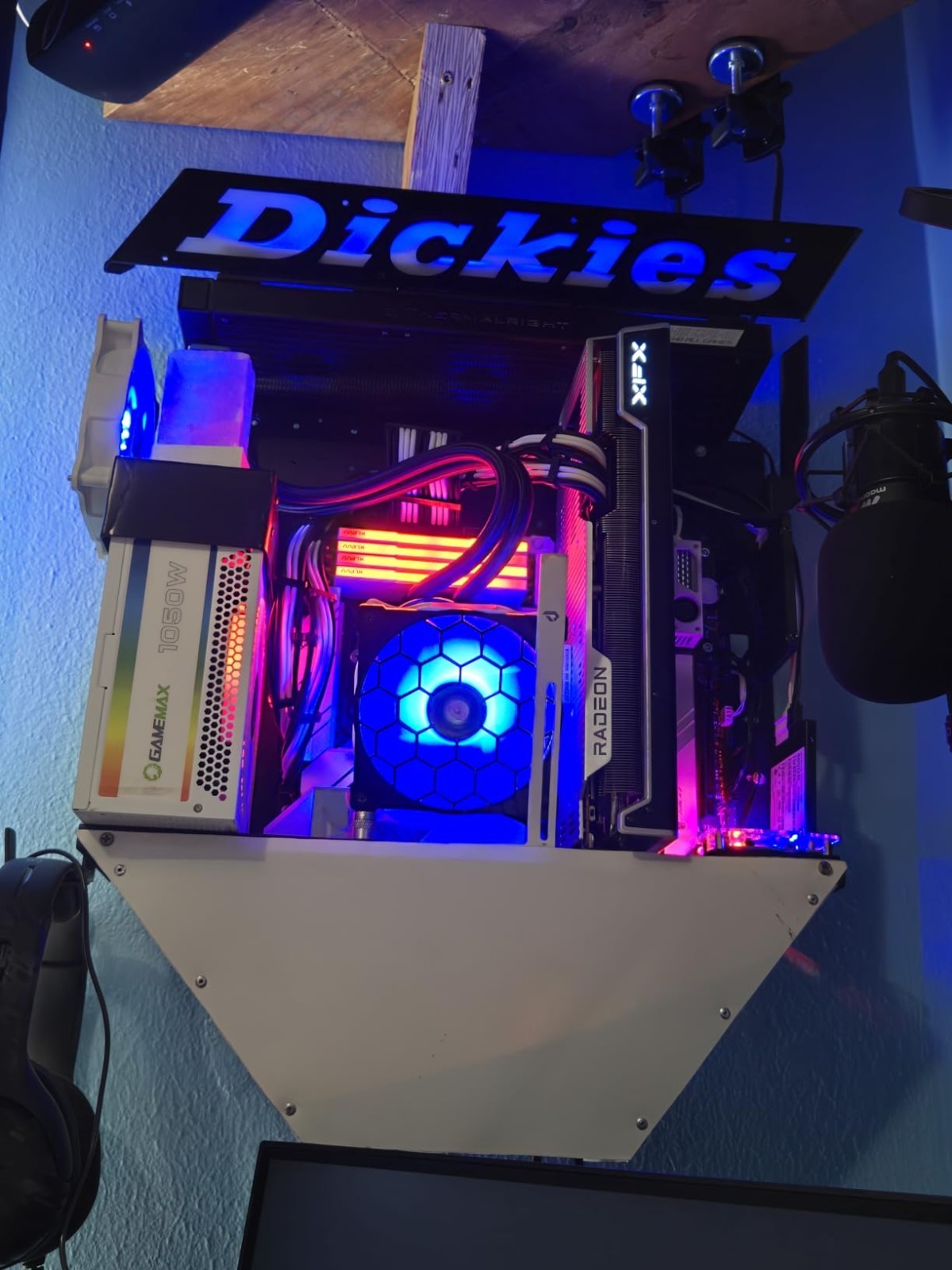 DIY Gaming Computer Case E-ATX Open Chassis Case Rack Motherboard Test Bench