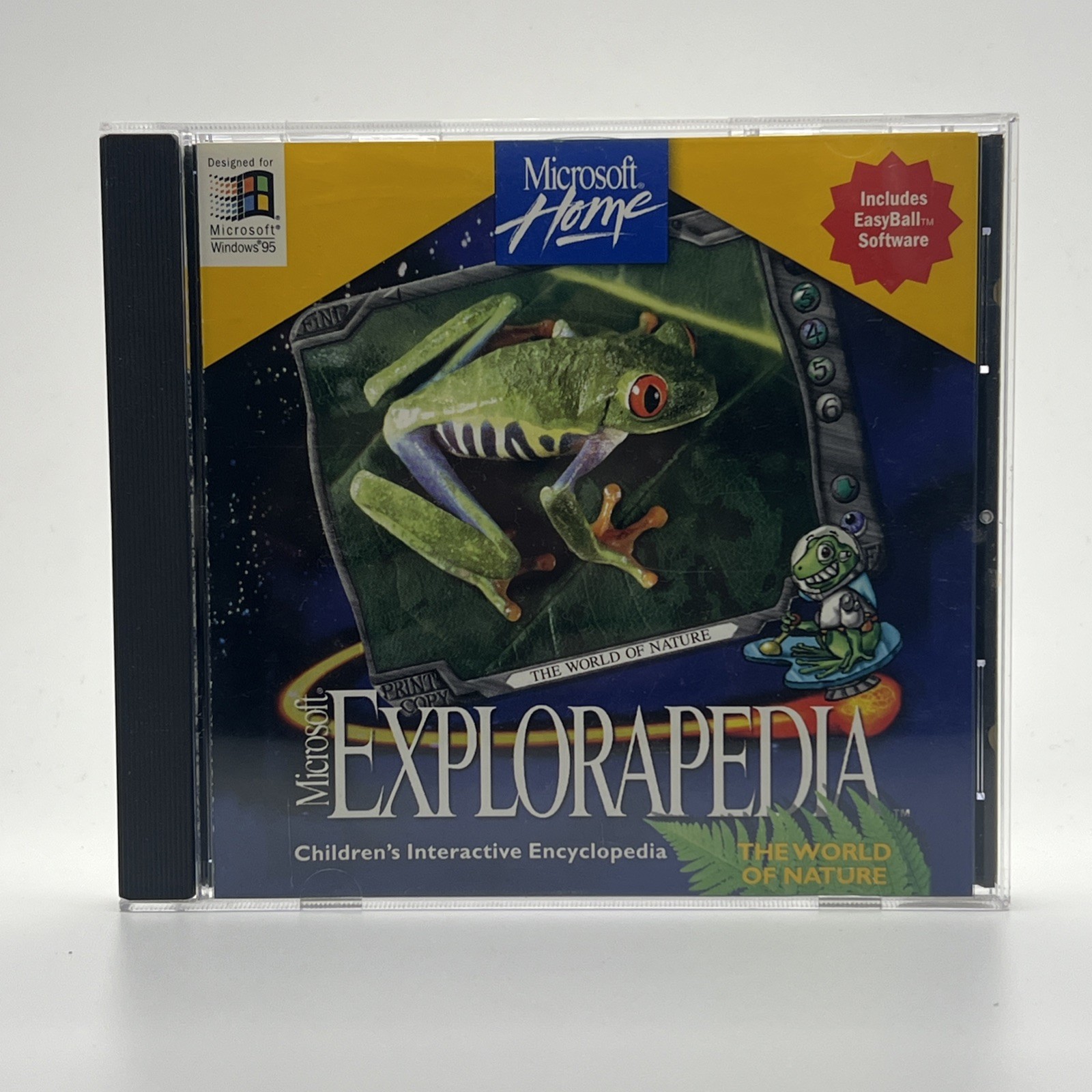 Microsoft Home Explorapedia The World of Nature CD-ROM PC Windows 1995 Rare