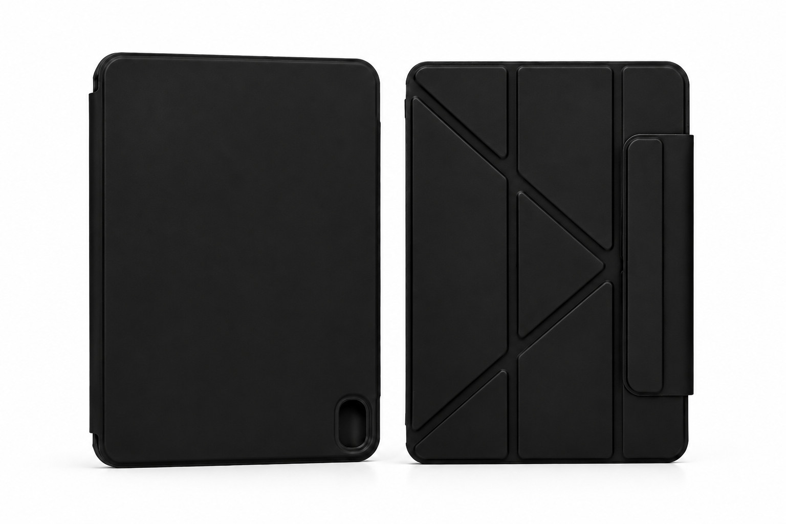 iPad 10th Gen 10.9" Case Foldable Multi-Angle Stand Protective Cover Pink Black