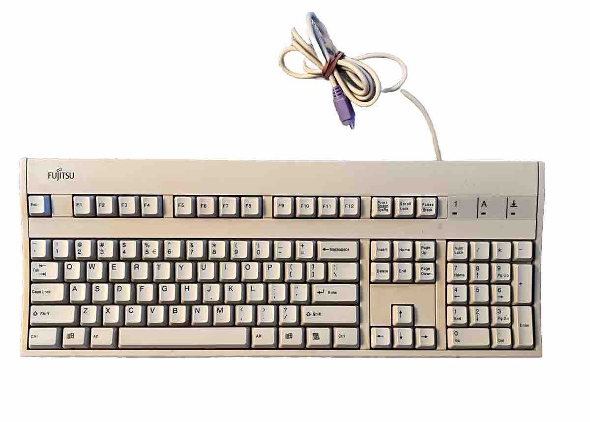 Vintage FUJITSU Keyboard FKB8729 N860-8729-T651/10 Untested