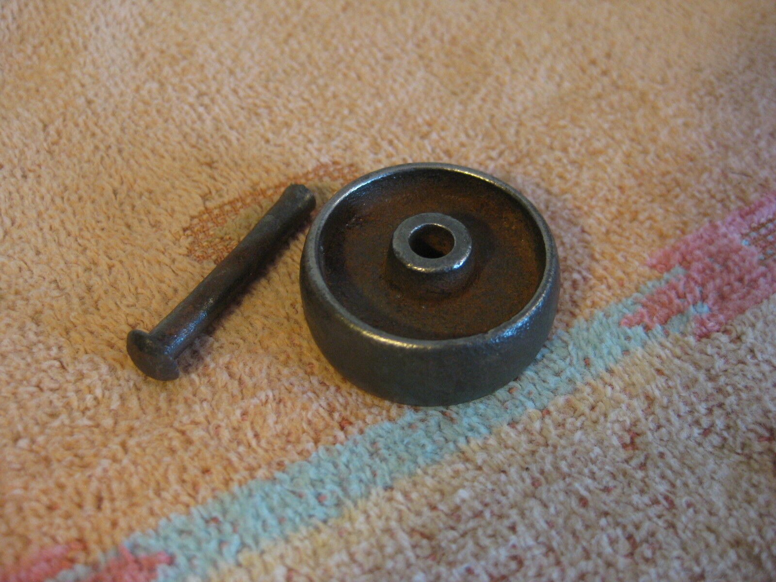 Singer Steel Caster Wheel for Treadle Sewing Machine Used Vintage Original