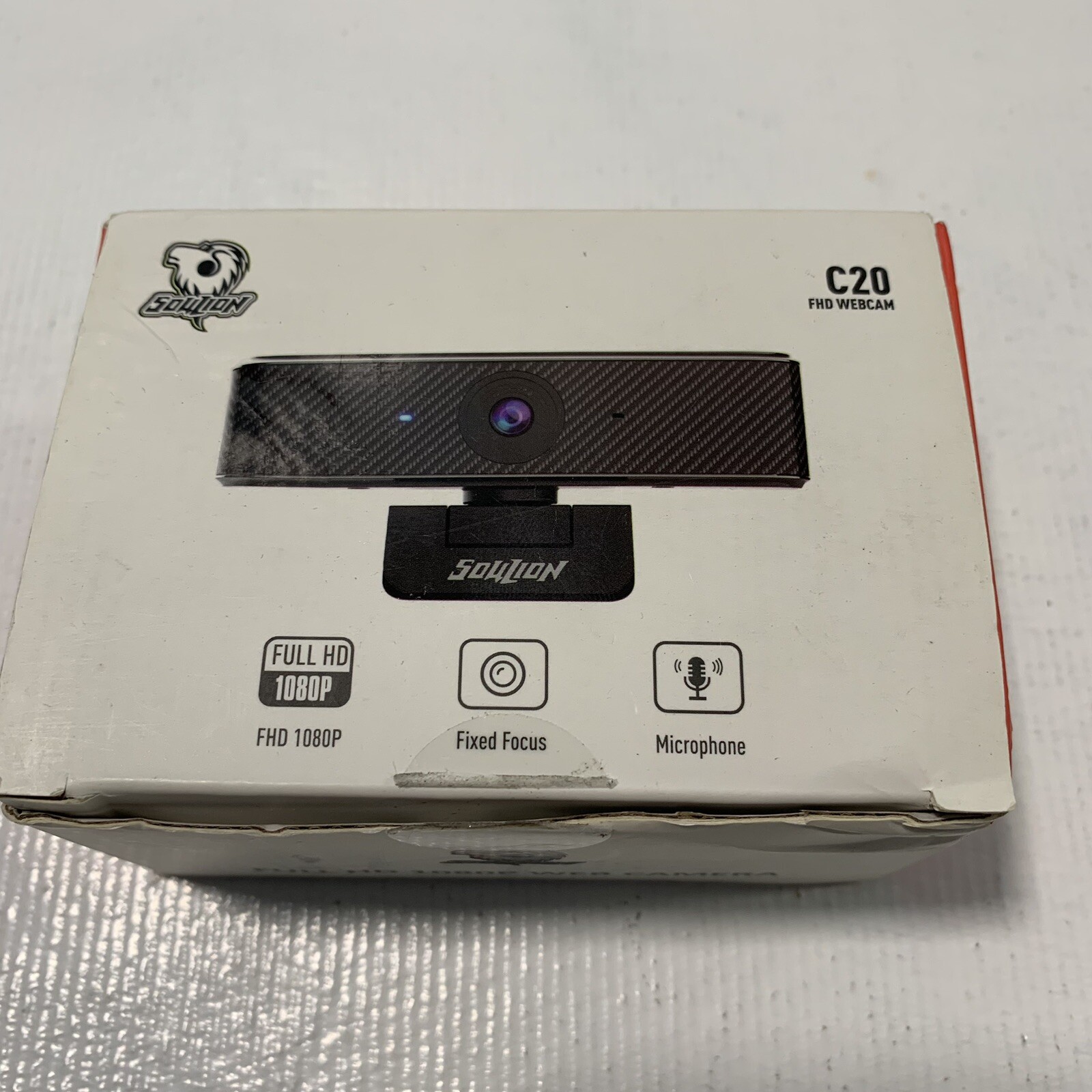 SOULION C20 Webcam with Microphone Full HD 1080p Webcam