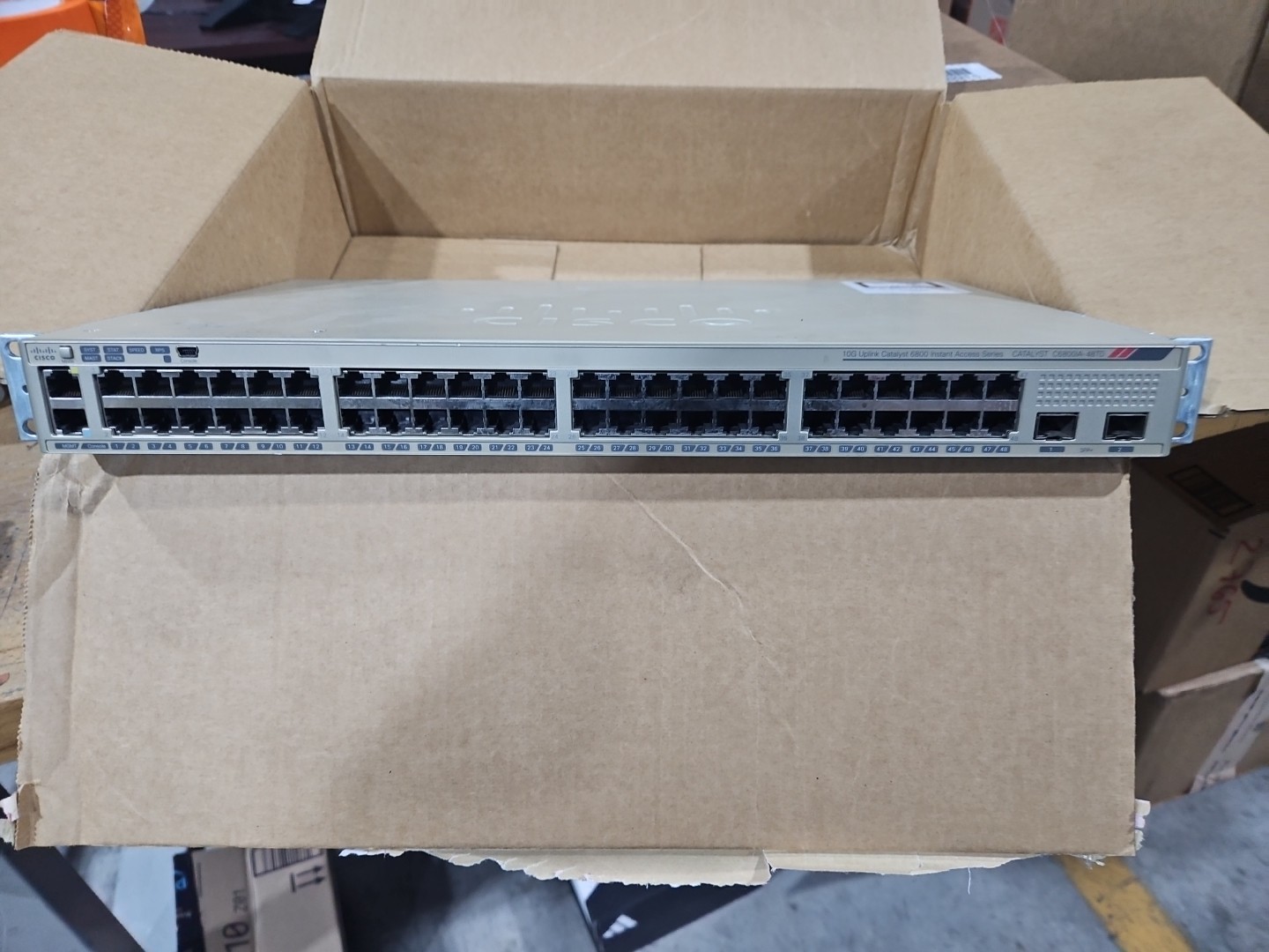 Cisco C6800IA-48TD Instant Access Switch – 48-Port Gigabit + 4x10G Uplinks Used
