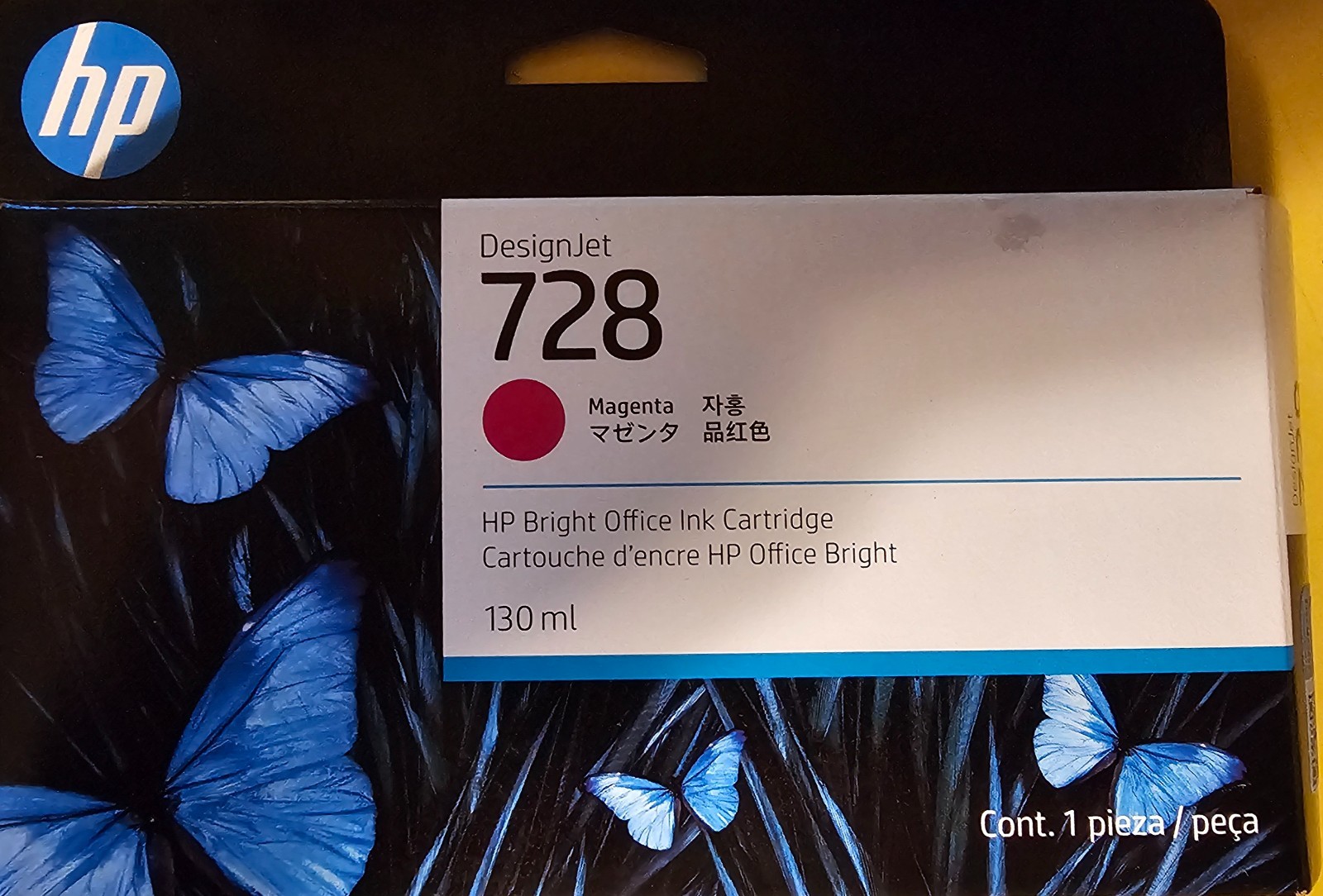 NEW Genuine HP 728 (F9J66A) 130-ml Magenta DesignJet Ink Cartridge   sep 2026