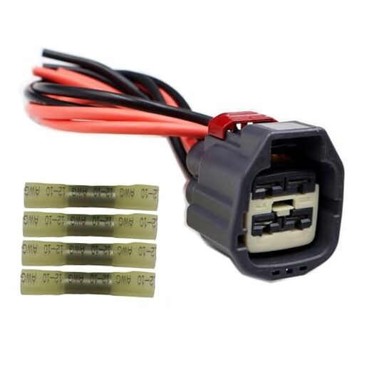 4-Way Radiator Cooling Fan Connector Compatible with Dodge Challenger 2011