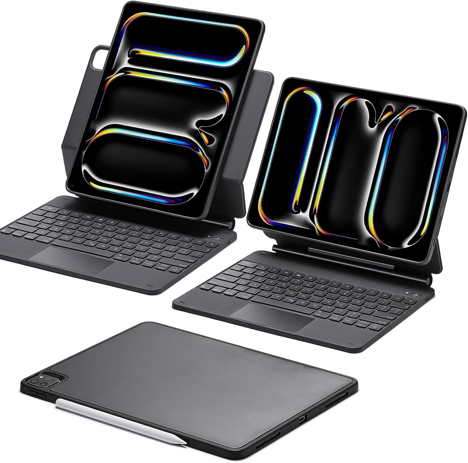 ✅ ESR Case w/ Keyboard iPad Pro 13 inch Magnetic Stand Black Rebound 360 Series