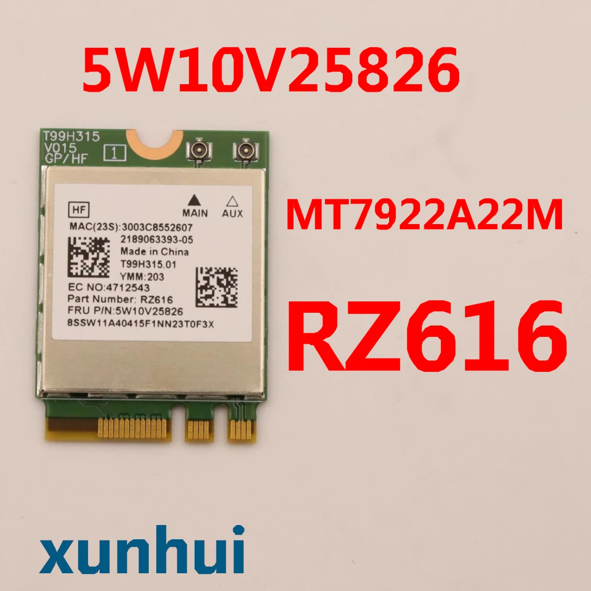 5W10V25826 MT7922A22M RZ616 for lenovo Thinkbook 14 16 G4+ WIFI 6 Bluetooth WLAN