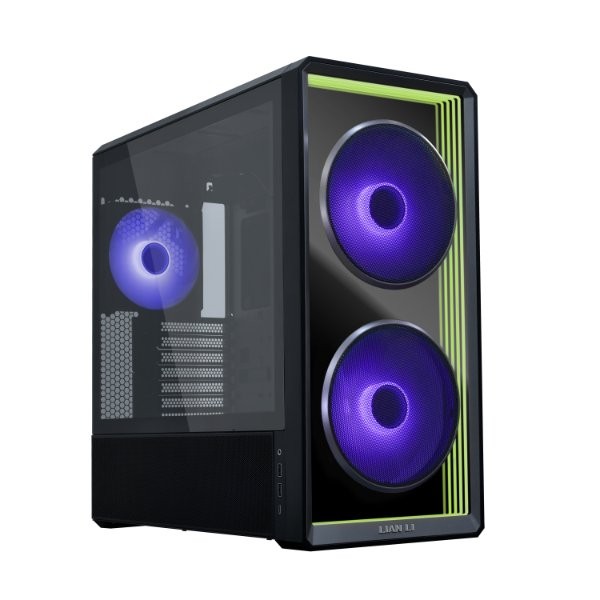 Lian Li LANCOOL 217 INF Black Infinity Mirror Computer Case Mid-Tower ATX Black